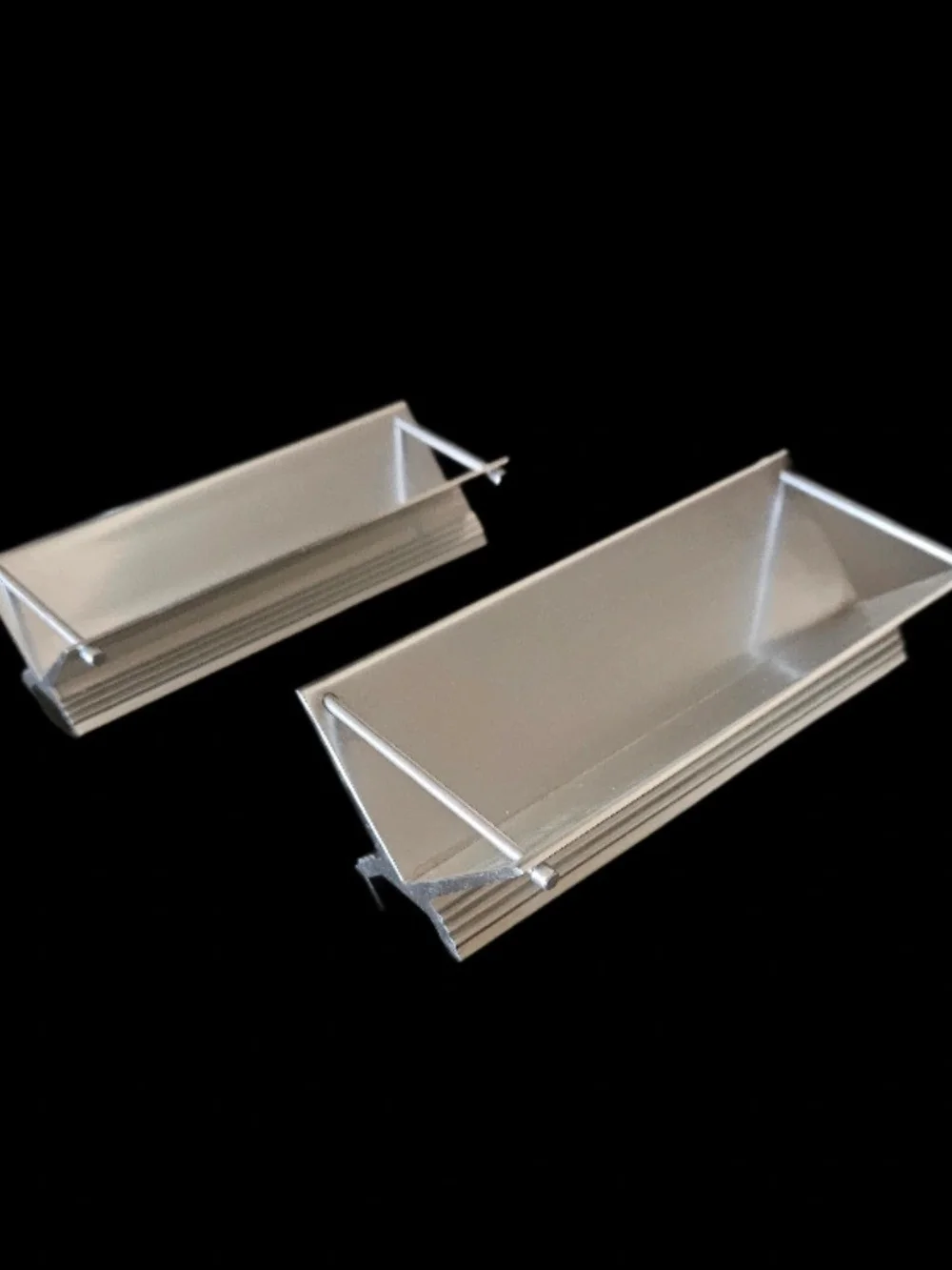 Vintage Kensington Ware Crackerac & Sugarac Lurelle Guild Aluminum Servers Pair